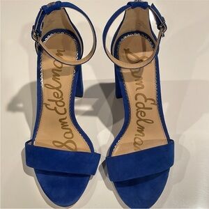 Sam Edelman Royal Blue Heeled Sandals